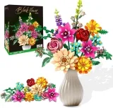 Blumenstrauß Bauset Blumen für Home Office Dekor (887 Teile)