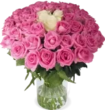 Blumenstrauß Pink Special mit 40 Rosen ab 27,29 € inkl. Versand 🌹