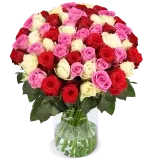 Blumenstrauß Romanticmix mit 44 Rosen ab 30,88 € inkl. Versand