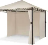 Blumfeldt Mondo – Pergola Partyzelt Gartenzelt Gazebo (Größe: 2,95 x 2,6 x 2,95 m (BxHxT))