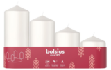 Bolsius Glatte Stumpenkerzen – 4er Set –