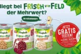 Gratis Testen 🫘 Bonduelle Frisch vom Feld (Borlotti Bohnen, Kidney Bohnen, Weiße Bohnen) dank Cashback