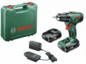 Bosch Akkubohrschrauber PSR 1800 LI-2 inkl. 2 Akkus, Ladegerät, Koffer für 89,00 € inkl. Versand