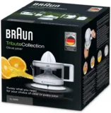 Braun Household CJ3000 BK Zitruspresse mit Schale in weiß – für 19,99 € inkl. Prime-Versand (statt 24,34 €)