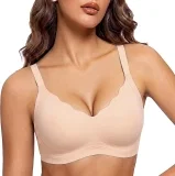 Bresdk BH Damen Ohne Bügel Wellenkante Seamless (Gr. S bis 3XL)
