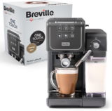 Breville Prima Latte III Siebträgermaschine (vollautomatische Espressomaschine/Kaffeemaschine mit Milchaufschäumer & italienischer Pumpe mit 19 Bar) für 169,99 € inkl. Versand (statt 259,78 €)