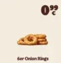 Burger King: 6 Onion Rings für nur 0,99€