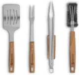 Burnhard Grillbesteck-Set 4-teilig aus Akazienholz