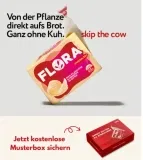 Probieraktion: Flora 100 % pflanzliche Butteralternative – kostenlose Muster für Gewerbekunden aus Bäckerei und Gastronomie