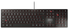 CHERRY KC 6000 SLIM, Ultraflache Design-Tastatur, Schwarz für 19,99 € inkl. Prime Versand (statt 29,94 €)