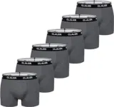 CLALER Herren Boxershorts 6er Pack in Dunkelgrau (Gr. M bis XXL) für 9,20 € inkl. Prime-Versand
