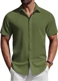 Coofandy Herren Kurzarm Sommerhemd (11 Farben, Gr. S Bis 3Xl) Für 14,29 € Inkl. Prime-Versand (Statt 25,99 €)