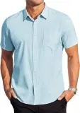 COOFANDY Herren Business Hemden mit Tasche Regular Fit (5 Farben, Gr. S bis 3XL) für 13,19 € inkl. Prime-Versand