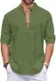 COOFANDY Herren Hemd Langarm Henley Regular Fit (6 Farben, Gr. S bis 3XL) für 12,49 € inkl. Prime-Versand (statt 24,98 €)
