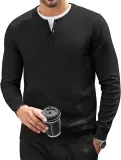 COOFANDY Herren Henley Pullover (4 Farben, Gr. S bis XXL) für 13,49 € inkl. Prime-Versand (statt 24,99 €)