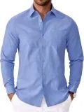 COOFANDY Herren Langarm Hemd Regular Fit Oxford (7 Farben, Gr. S bis 3XL) für 17,99 € inkl. Prime-Versand (statt 29,99 €)