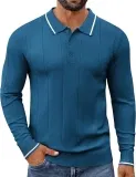 COOFANDY Herren Poloshirt Langarm mit Polokragen (7 Farben, Gr. S bis XXL) für 10,49 € inkl. Prime-Versand (statt 14,99 €)