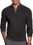 COOFANDY Herren Pullover Half Neck Stehkragen (5 Farben, Gr. S bis 3XL)