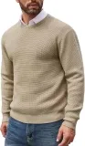 COOFANDY Herren Winter Pullover Waffelstrick (9 Farben, Gr. S bis 3XL) für 17,20 € inkl. Prime-Versand (statt 28,99 €)