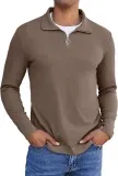 COOFANDY Herren Zip Neck Sweatshirt (7 Farben, Gr. S bis 3XL) für 14,99 € inkl. Prime-Versand (statt 24,99 €)