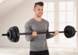 150cm Langhantel mit Gewichten (20 kg)🏋️‍♂️ für 20,94 inkl. Versand