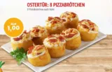 Call a Pizza: 8 Pizzabrötchen nach Wahl für 1,00€  bei Abholung