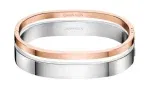 Calvin Klein Damen Armreif-Set KJ06PD2002 (Silber/Rosegold) für 21,98 € inkl. Versand (statt 87,47 €)