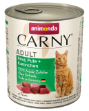 Carny Katzen Nassfutter Rind + Pute + Kaninchen (6 x 800g) ab 12,59 € inkl. Prime-Versand (statt 20,98 €)