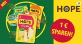 1,00 € Cashback auf HOPE Produkte (5x einlösbar)