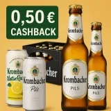 marktguru: 0,50 € Cashback auf Krombacher Bier (effektiv Pils oder Natur Radler in 0,5 l Dose für 0,15 € zzgl. Pfand bei Lidl)