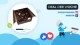 marktguru: 0,60 € Cashback auf Pralinen (effektiv Milka Pralinés Dankeschön 110g für 1,09 € bei Aldi Nord)