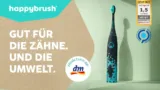 Marktguru: 10 € Cashback auf happybrush Schallzahnbürste Sonic Typ Eco Vibe 3 (effektiv bei dm für 44,95 €)