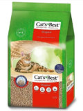 Cat’s Best Original Katzenstreu, 100 % pflanzliche Katzen Klumpstreu, 17,2 kg/40 l
