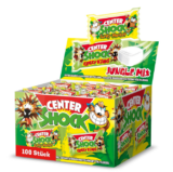 Center Shock Jungle Mix, Box mit 100 Kaugummis, extra-sauer mit Kirsch & Apfel Geschmack