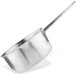 Chefkoch+Fackelmann STIELKASSEROLLE Saucentopf aus Edelstahl 1,0 Liter