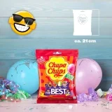 Chupa Chups Best of Lutscher Nachfüll-Beutel (4 Geschmacksrichtungen Cola Erdbeeren Apfel Erdbeere-Sahne) (10 x 12 g)