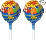 Chupa Chups Mega Lutscher XXL Lolli mit  je 10 Mini Frucht-Lollis 2 Stück für 9,92 € inkl. Prime-Versand