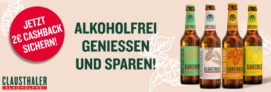 Clausthaler Alkoholfrei kaufen & 2 € Cashback erhalten