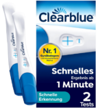 Clearblue Schwangerschaftstest Schnelle Erkennung 2Stk. für 6,99 € inkl. Prime Versand (statt 12,79 €)