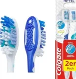 Colgate Zahnbürste Total Rundum-reinigung, mittel, 2 Stück
