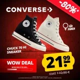 Converse Chuck 70 Wedge Hi Damen Sneaker (2 Farben, Gr. 35 bis 42,5)
