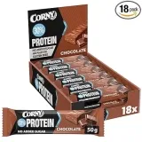 Corny Protein Power Schoko (18x50g  30 Prozent Eiweiß  Fitness & Sport Riegel) ab 14,32 € inkl. Prime-Versand (statt 21,29 €)