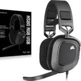 Corsair HS80 RGB USB Gaming-Headset (Over-Ear, geschlossen, 24bit/96kHz, Virtual Surround, klappbarer Mikrofonarm, RGB, 1.5m Kabel) – für 69,00 € inkl. Versand (statt 96,98 €)