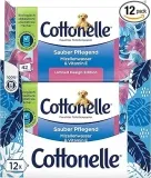 Cottonelle Feuchtes Toilettenpapier Sauber Pflegend (Mizellenwasser & Baumwollduft Biologisch Abbaubar – 12 X 42 Feuchttücher) Ab 13,49 € Inkl. Prime-Versand (Statt 21,00 €)