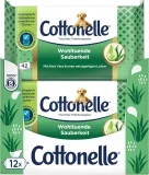 Cottonelle Feuchtes Toilettenpapier Wohltuende Sauberkeit 12er Pack (12 x 42 Feuchttücher)