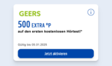 Kostenlos 500 Payback Punkte durch Gratis Hörtest bei Geers