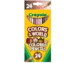 Crayola Colours of the World Buntstifte Hautfarbe (24 verschiedene Farbtöne)