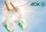 Gratis Babysocken von der AOK [Wohnsitz in Bayern]