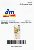 DM: Gratis Apfel Mango Saft 330ml [gültig bis 14.02.]