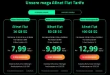 DR SIM SIM-Only Angebote: 20 GB für 7,99 € / 50 GB für 9,99 € / 100 GB für 12,99 € pro Monat